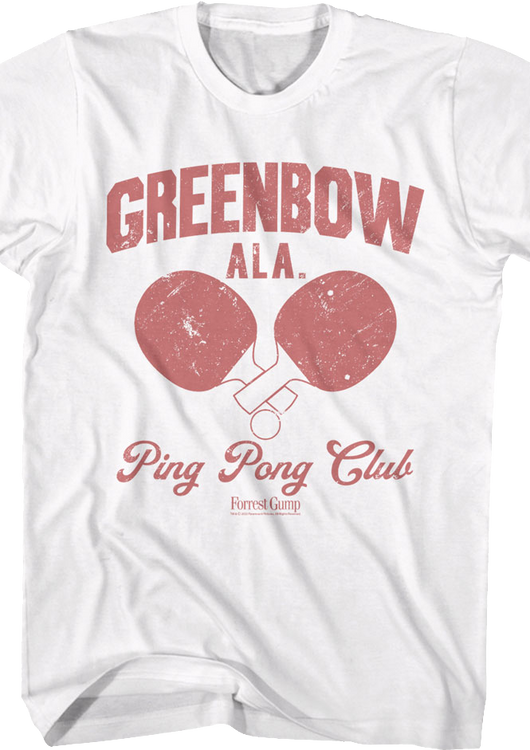 Greenbow Ping Pong Club Forrest Gump T-Shirt - main product image