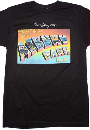 Greetings from Asbury Park NJ Bruce Springsteen T-Shirt
