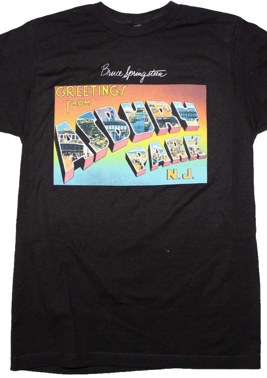 Greetings from Asbury Park NJ Bruce Springsteen T-Shirt - main product image