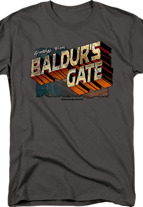 Greetings From Baldur's Gate Dungeons & Dragons T-Shirt