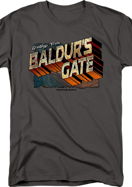 Greetings From Baldur's Gate Dungeons & Dragons T-Shirt - main product image