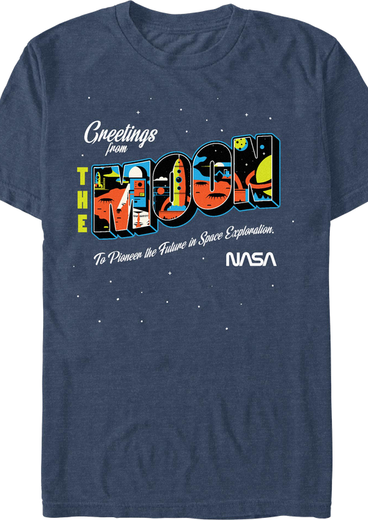 Greetings From The Moon NASA T-Shirt - main product image