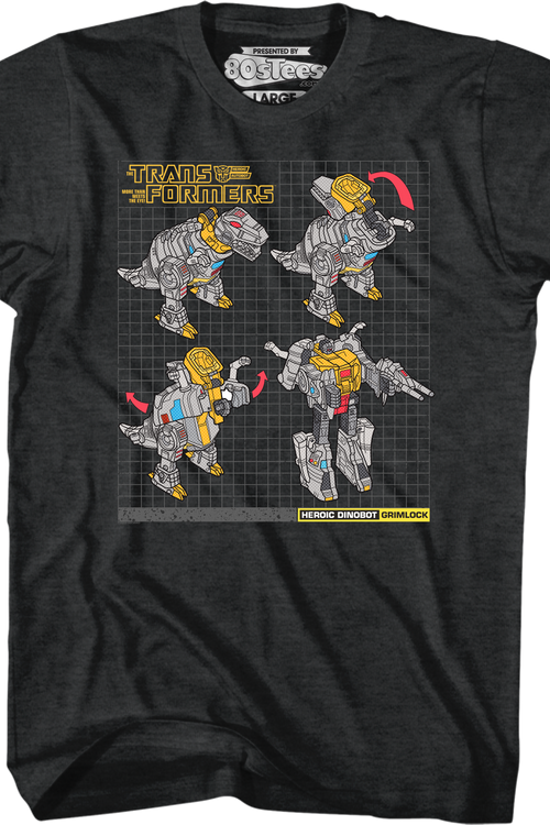 Grimlock Modes Transformers T-Shirtmain product image