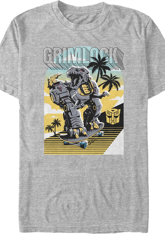 Grimlock Skateboard Transformers T-Shirt - main product image