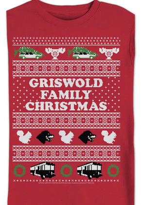 Griswold Faux Ugly Sweater Christmas Vacation Sweatshirt