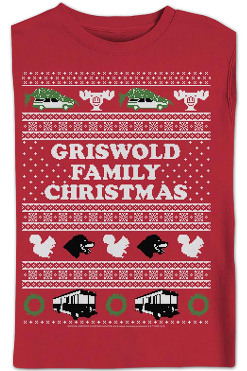 Griswold Faux Ugly Sweater Christmas Vacation Sweatshirt