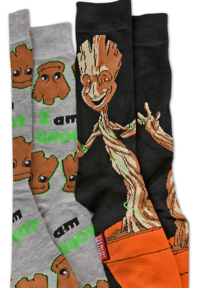 Groot 2-Pack Marvel Comics Socks