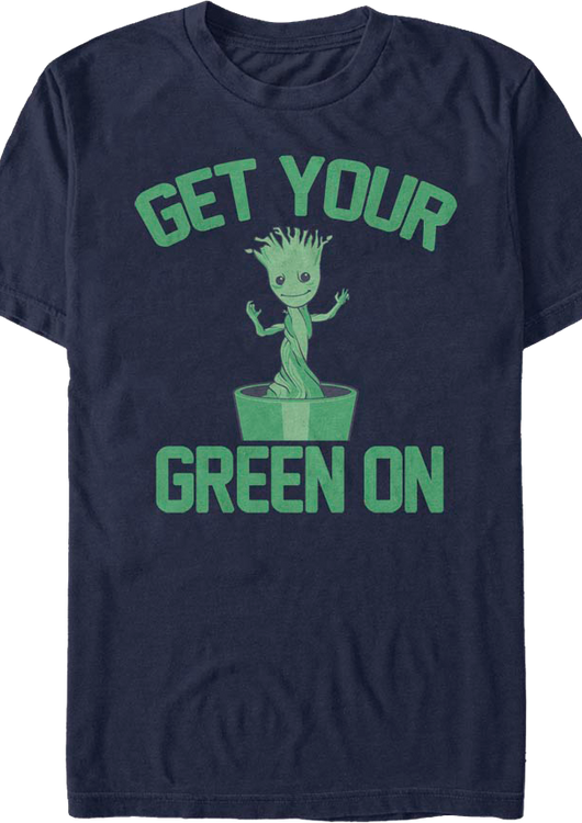 Groot Get Your Green On Marvel Comics T-Shirt - main product image
