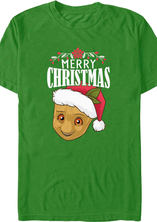 Groot Merry Christmas Guardians of the Galaxy T-Shirt - main product image