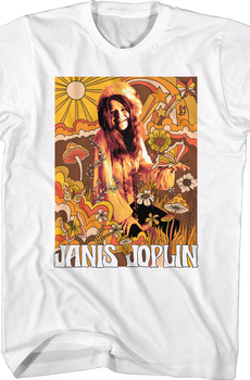 Groovy Drawings Janis Joplin T-Shirt
