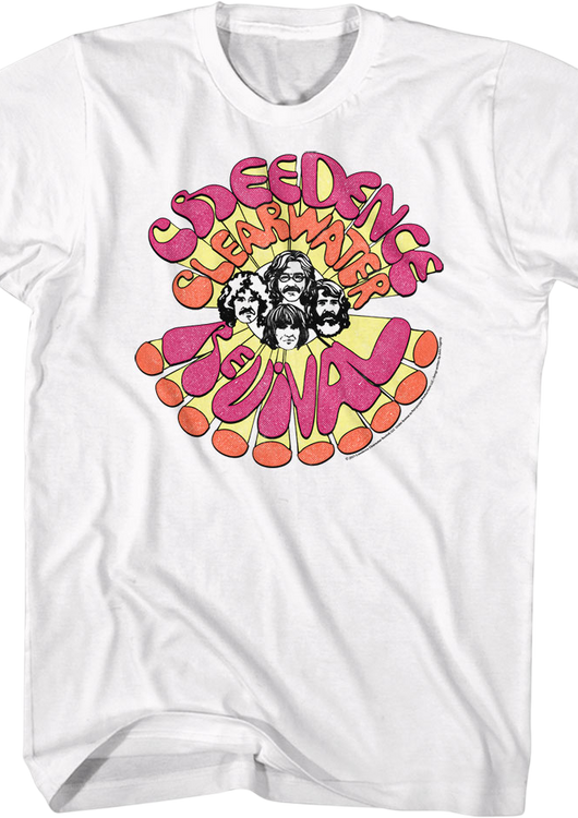 Groovy Sketches Creedence Clearwater Revival T-Shirt - main product image