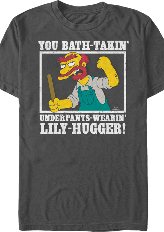 Groundskeeper Willie Lily-Hugger Simpsons T-Shirt - main product image