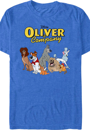 Group Photo Oliver and Company Disney T-Shirt