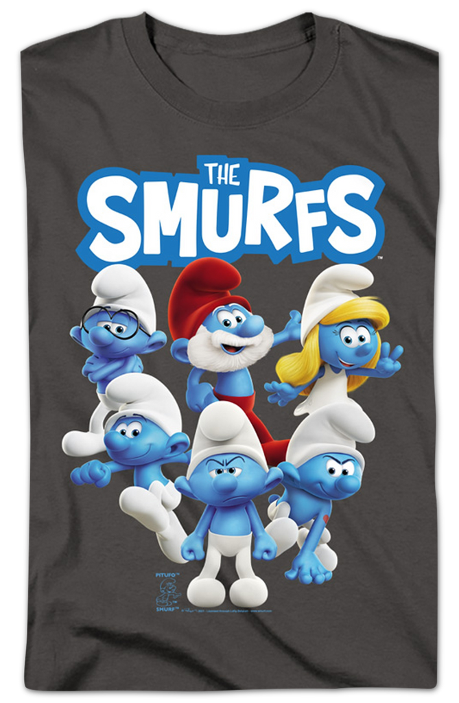 T-shirt Bambini Smurfs T-Shirt The Smurfs Per Bambini E Ragazzi Stampa Ufficiale E Comfort Garantito 599562