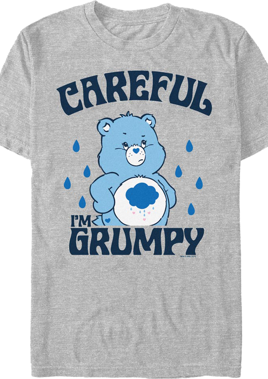 Grumpy Bear Careful Warning Care Bears T-Shirt - main product image