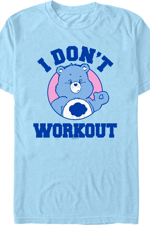 Grumpy Bear I Don't Workout Care Bears T-Shirt - main product image
