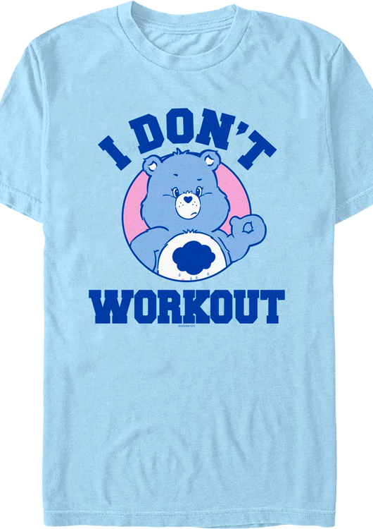 Grumpy Bear I Don't Workout Care Bears T-Shirt - main product image