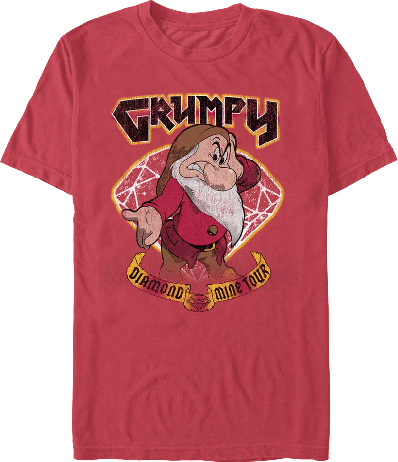 Grumpy Diamond Mine Tour Snow White Disney T-Shirt