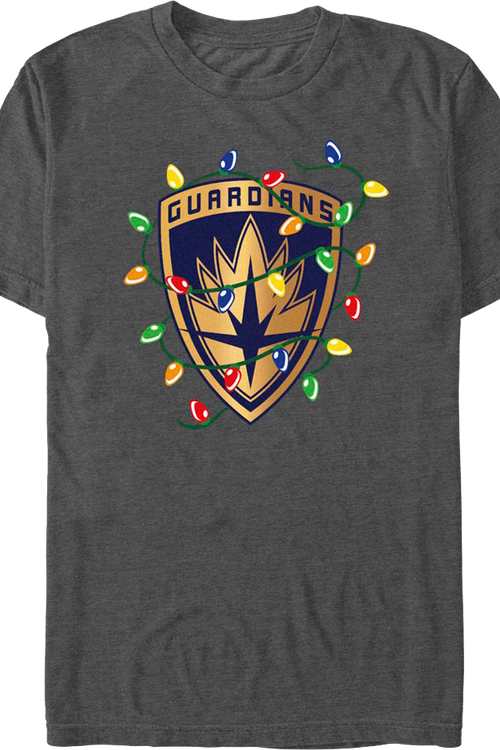 Guardians Of The Galaxy Christmas Lights Marvel Comics T-Shirtmain product image