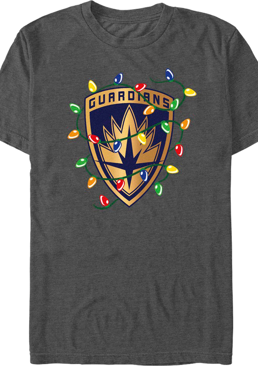Guardians Of The Galaxy Christmas Lights Marvel Comics T-Shirt - main product image