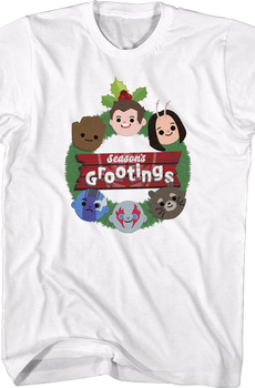 Season's Grootings Guardians Of The Galaxy Marvel Comics T-Shirt