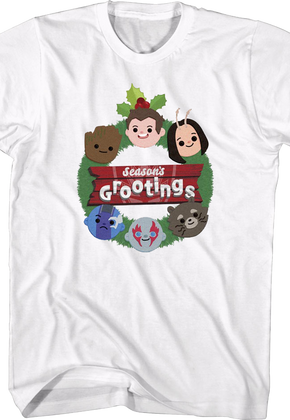 Season's Grootings Guardians Of The Galaxy Marvel Comics T-Shirt