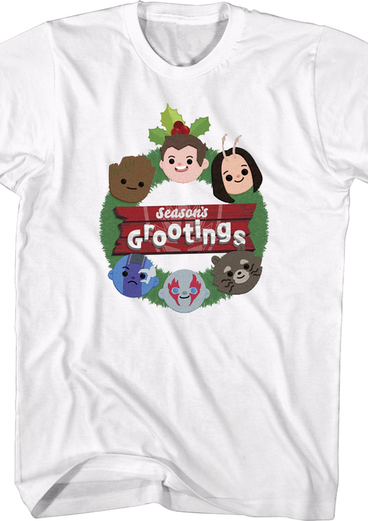 Season's Grootings Guardians Of The Galaxy Marvel Comics T-Shirt - main product image