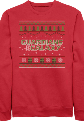 Guardians Of The Galaxy Faux Ugly Sweater Marvel Comics Sweatshirt