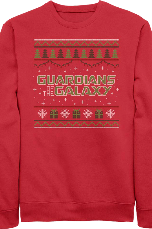 Guardians Of The Galaxy Faux Ugly Sweater Marvel Comics Sweatshirt