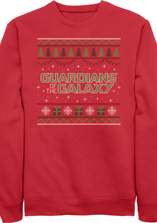 Guardians Of The Galaxy Faux Ugly Sweater Marvel Comics Sweatshirt - main product image