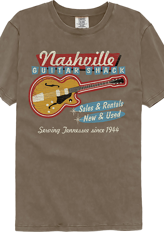 Guitar Shack Nashville Tennessee Comfort Colors Brand T-Shirt - main product image