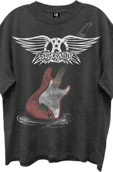 Guitar & Wings Logo Aerosmith Oversized T-Shirt