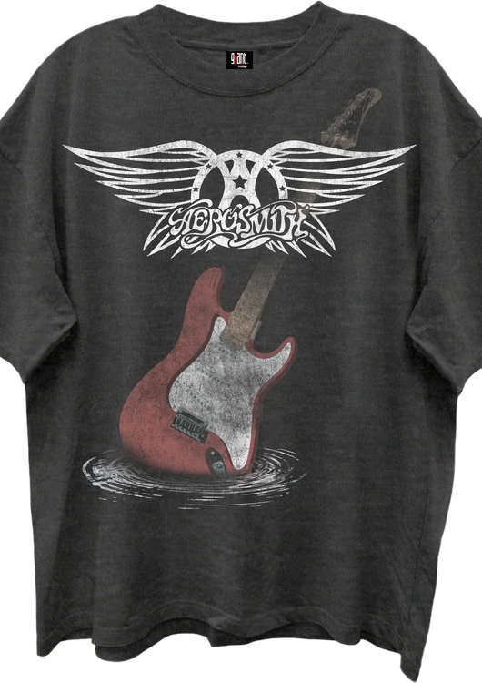Guitar & Wings Logo Aerosmith Oversized T-Shirt - main product image