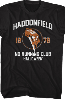 Haddonfield No Running Club Halloween T-Shirt