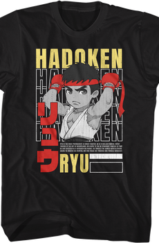 Hadoken Ryu Street Fighter T-Shirt
