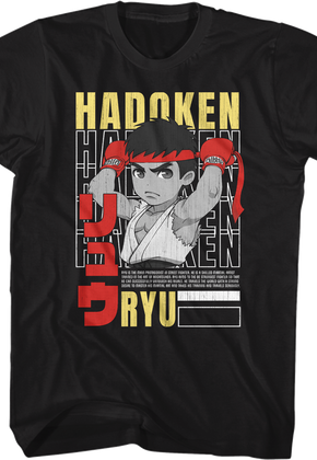Hadoken Ryu Street Fighter T-Shirt