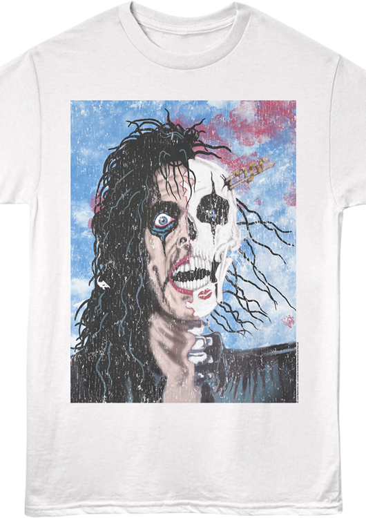 Front & Back Halfskull Trash Alice Cooper T-Shirt - main product image