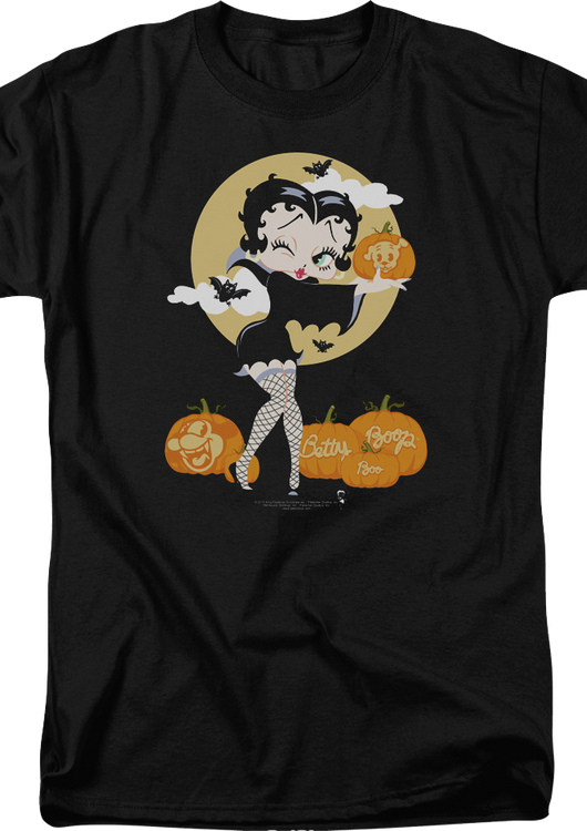 Halloween Pumpkin Patch Betty Boop T-Shirt - main product image