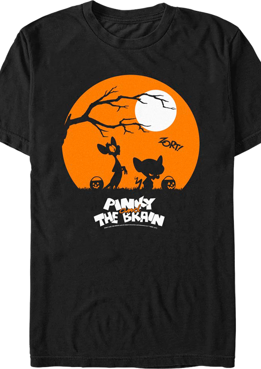 Halloween Silhouettes Pinky and the Brain T-Shirt - main product image