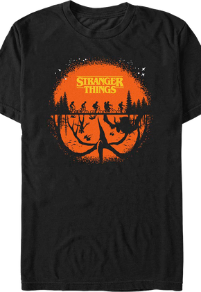 Halloween Silhouettes Stranger Things T-Shirt