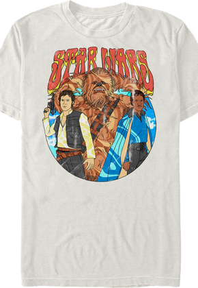 Han Solo Chewbacca Lando Calrissian Star Wars T-Shirt
