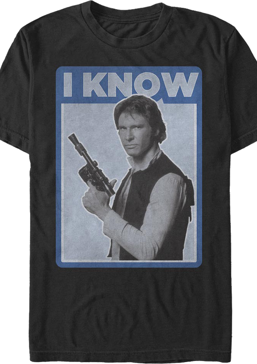 Han Solo I Know Star Wars T-Shirt - main product image