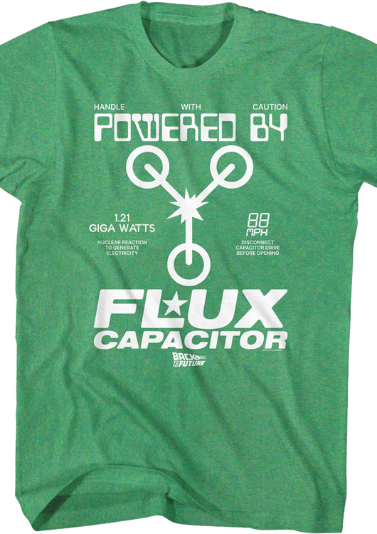 Handle With Caution Flux Capacitor Back To The Future T-Shirt - main product image