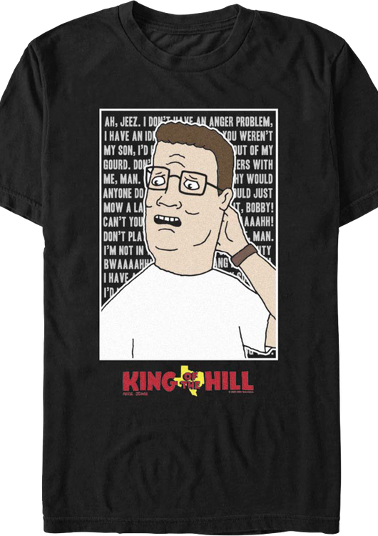 Hank Hill Catchphrases King of the Hill T-Shirt - main product image