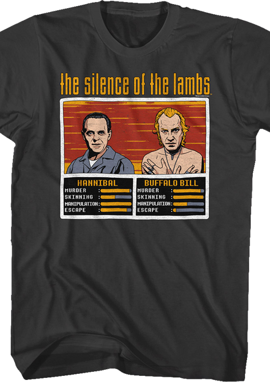 Hannibal And Buffalo Bill Video Game Silence Of The Lambs T-Shirt - main product image