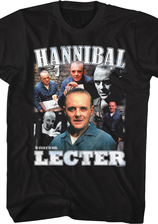 Hannibal Lecter Collage Silence Of The Lambs T-Shirt - main product image