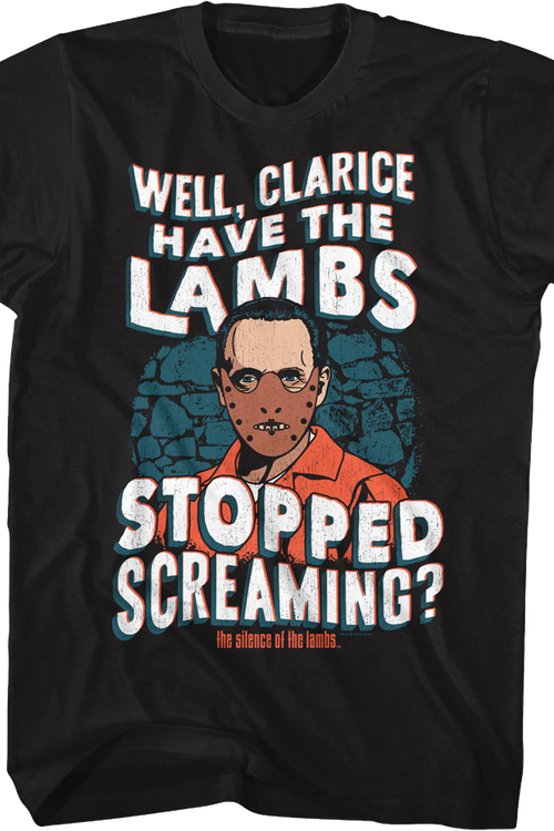 Hannibal Lecter Lambs Stopped Screaming Silence of the Lambs T-Shirtmain product image