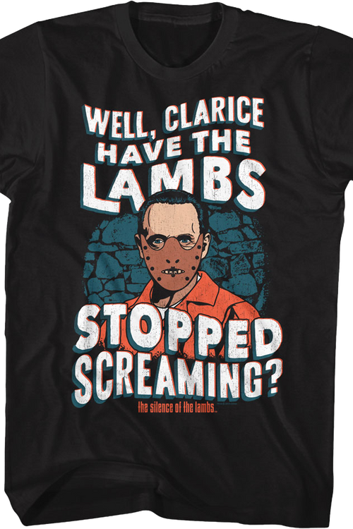 Hannibal Lecter Lambs Stopped Screaming Silence of the Lambs T Shirt