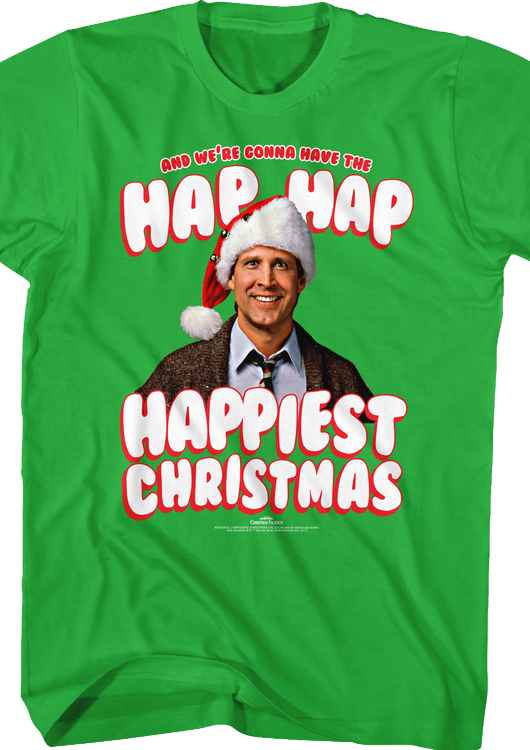 Hap Hap Happiest Christmas Vacation T-Shirt - main product image