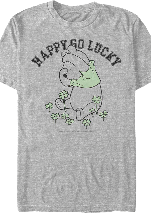Happy Go Lucky Winnie The Pooh T-Shirt - main product image